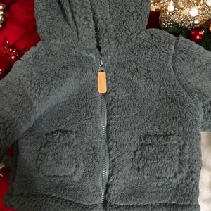 Carter’s Cozy Gray Sherpa Hoodie